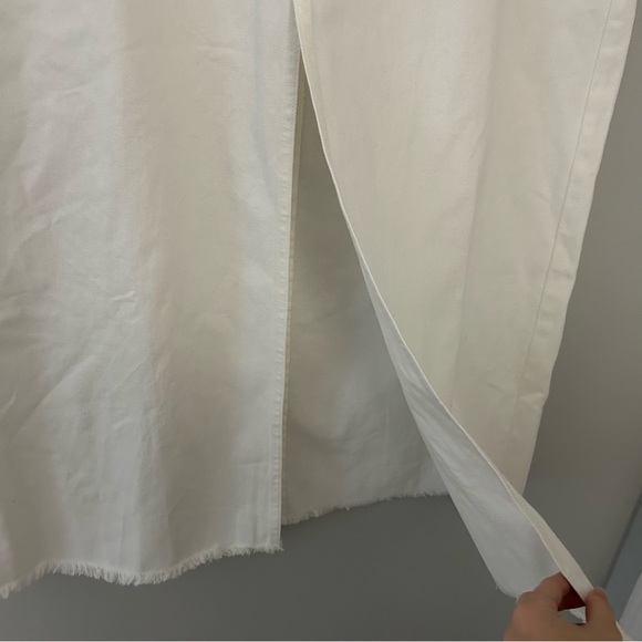 NWT J. Crew Denim Maxi Skirt in White - Picture 4 of 7